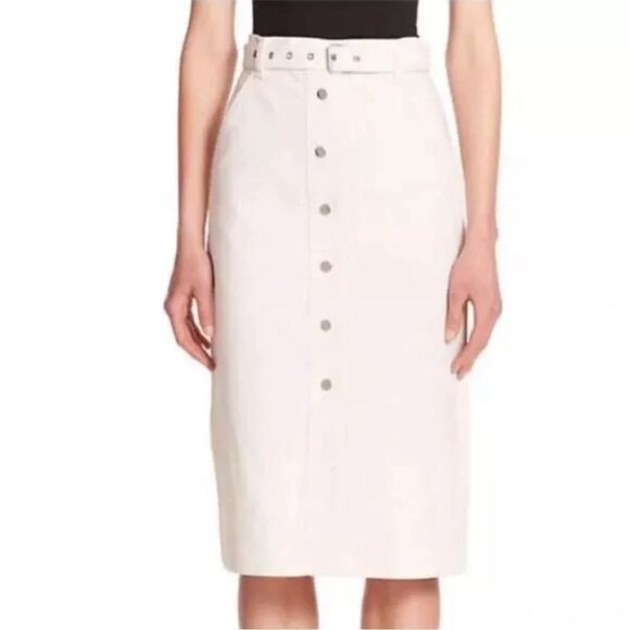Rag & Bone NWT white with belt skirt